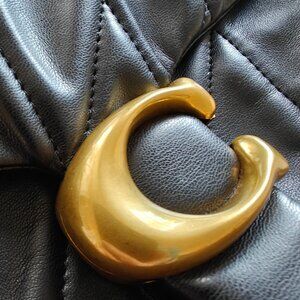 Coach Tabby quilted black leather crossbody bag